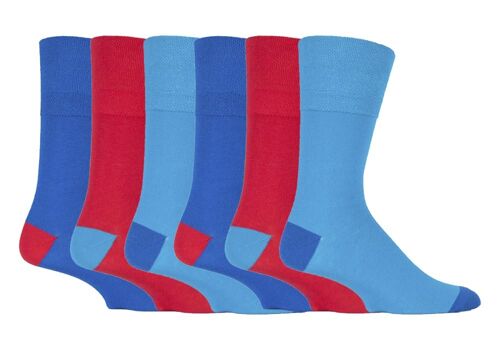 6 Pairs Mens Gentle Grip Non Elastic Socks 6-11 UK (MGG88) (6-11 UK)