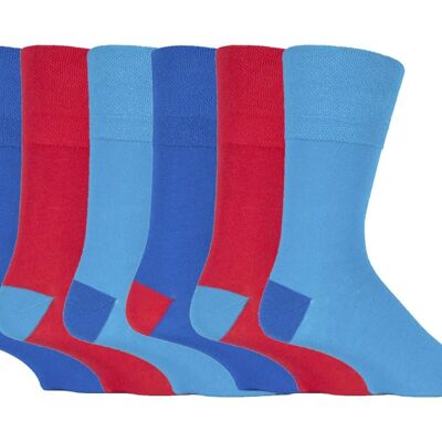 6 pares de calcetines no elásticos de agarre suave para hombre 6-11 UK (MGG88) (6-11 UK)