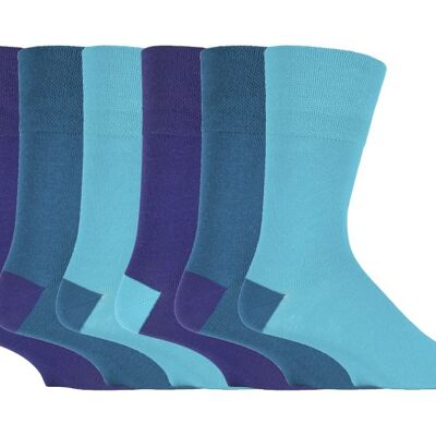6 Pairs Mens Gentle Grip Non Elastic Socks 6-11 UK (MGG90) (6-11 UK)