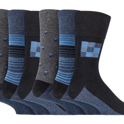 6 pares de calcetines no elásticos de agarre suave para hombre 6-11 UK (MGG73) (6-11 UK)