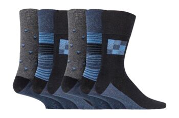 6 paires de chaussettes non élastiques pour homme Gentle Grip 6-11 UK (MGG73) (6-11 UK) 1