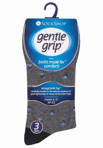 6 paires de chaussettes non élastiques pour homme Gentle Grip 6-11 UK (MGG73) (6-11 UK) 2
