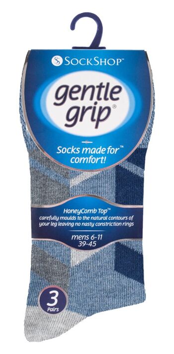 Lot de 6 paires de chaussettes non élastiques pour homme Gentle Grip 6-11 UK (MGG82) (6-11 UK) 2