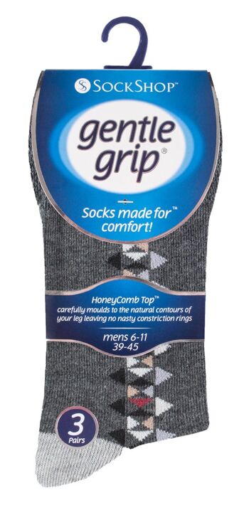 Lot de 6 paires de chaussettes non élastiques pour homme Gentle Grip 6-11 UK (MGG83) (6-11 UK) 2
