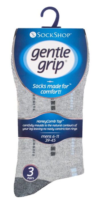 6 paires de chaussettes non élastiques pour homme Gentle Grip 6-11 UK (MGG84) (6-11 UK) 2