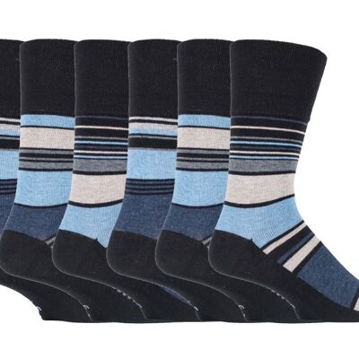 6 pares de calcetines no elásticos de agarre suave para hombre 6-11 UK (MGG87) (6-11 UK)