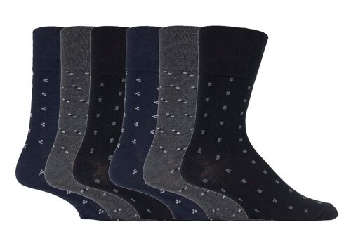 6 Pairs Mens Gentle Grip Non Elastic Socks 6-11 UK (SOMRJ523) (6-11 UK)