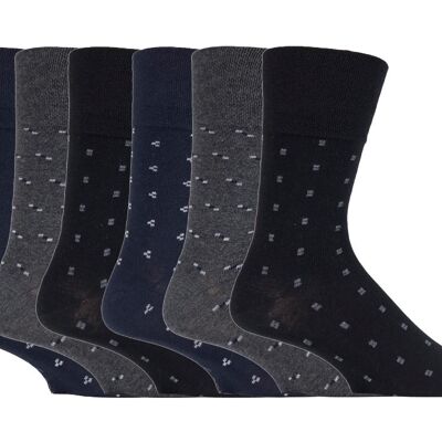 6 pares de calcetines no elásticos de agarre suave para hombre 6-11 UK (SOMRJ523) (6-11 UK)
