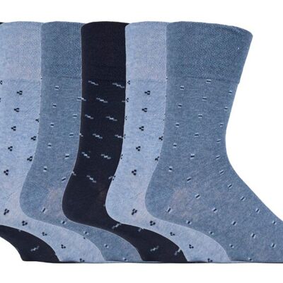 6 pares de calcetines no elásticos de agarre suave para hombre 6-11 UK (SOMRJ524) (6-11 UK)