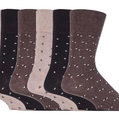 6 pares de calcetines no elásticos de agarre suave para hombre 6-11 UK (SOMRJ526) (6-11 UK)