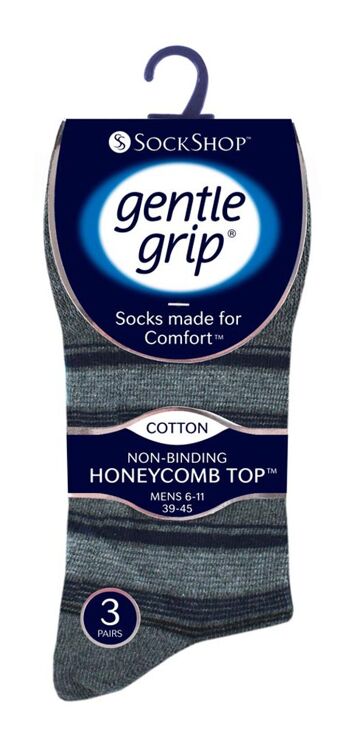 Lot de 6 paires de chaussettes non élastiques pour homme Gentle Grip 6-11 UK (SOMRJ528) (6-11 UK) 2