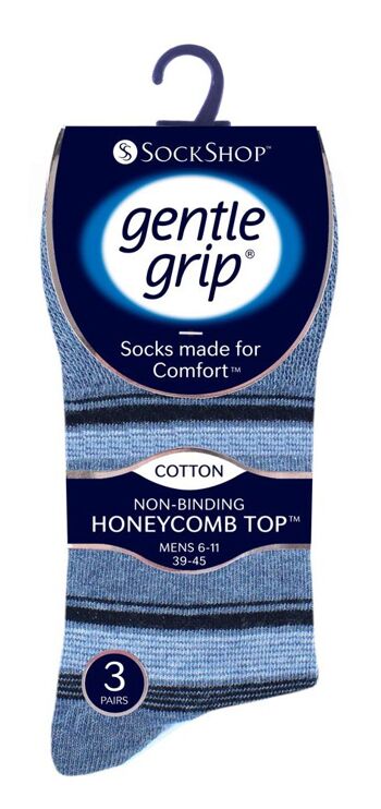 Lot de 6 paires de chaussettes non élastiques pour homme Gentle Grip 6-11 UK (SOMRJ529) (6-11 UK) 2