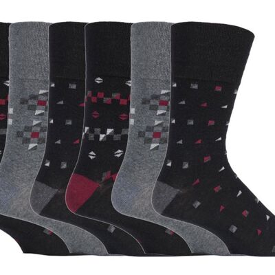 6 pares de calcetines no elásticos de agarre suave para hombre 6-11 UK (SOMRJ536) (6-11 UK)