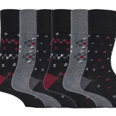 6 Pairs Mens Gentle Grip Non Elastic Socks 6-11 UK (SOMRJ536) (6-11 UK)
