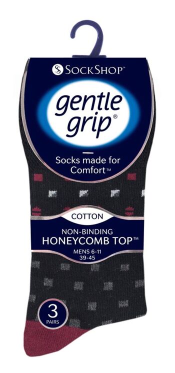 Lot de 6 paires de chaussettes non élastiques pour homme Gentle Grip 6-11 UK (SOMRJ536) (6-11 UK) 2