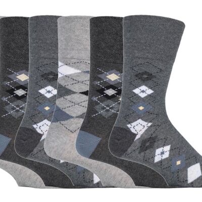 6 pares de calcetines no elásticos de agarre suave para hombre 6-11 UK (SOMRJ537) (6-11 UK)