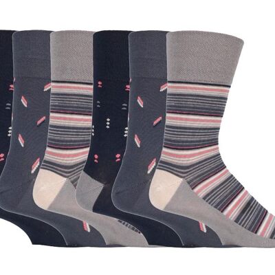 6 pares de calcetines no elásticos de agarre suave para hombre 6-11 UK (SOMRJ539) (6-11 UK)