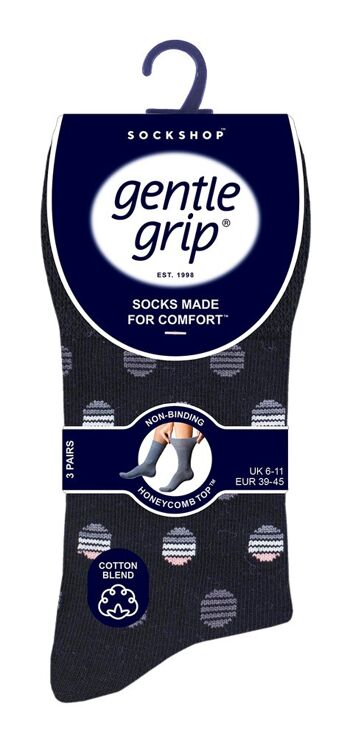 Lot de 6 paires de chaussettes non élastiques pour homme Gentle Grip 6-11 UK (SOMRJ578) (6-11 UK) 2