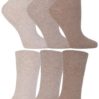 Gentle Grip - 6 Pairs of Ladies Diabetic Sock with Honey Comb Top and Hand linked Toe Seams (GGLDIABEI) (4-8 UK)