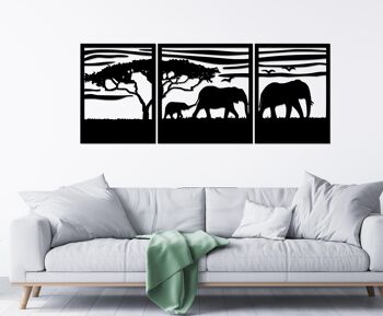 Peindre les éléphants d'Afrique 2