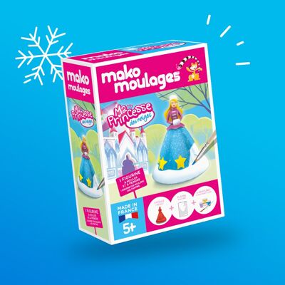 Kit créatif mako moulages Ma princesse des neiges / Snow princess