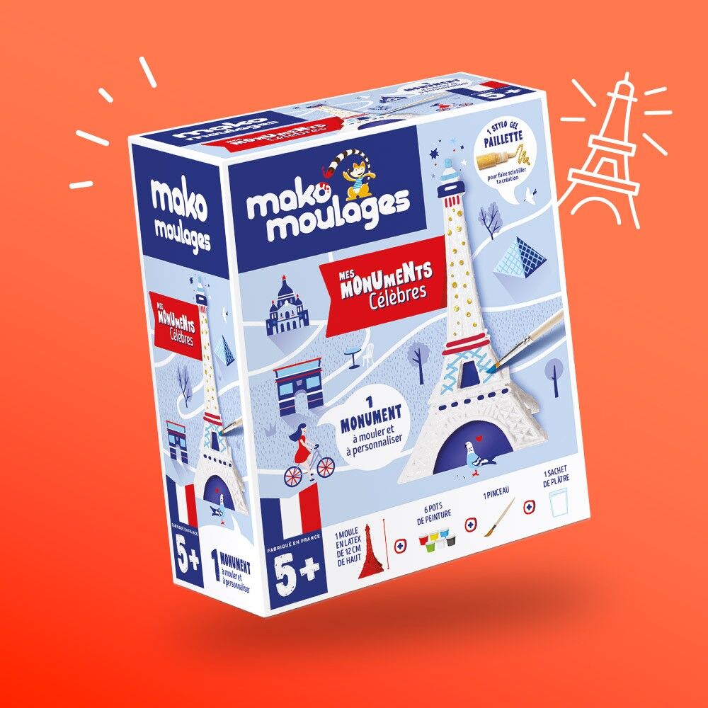 Kit creativo Mako Fundición Mis monumentos famosos