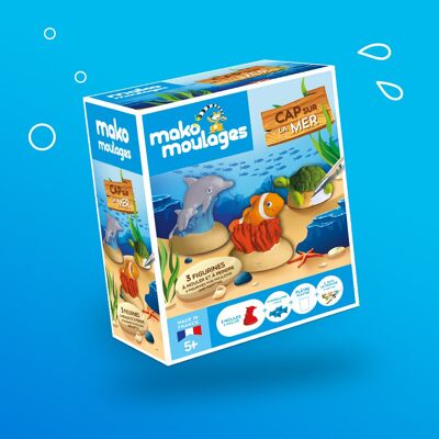 Kit créatif mako moulages Cap sur la mer / Sea Animals