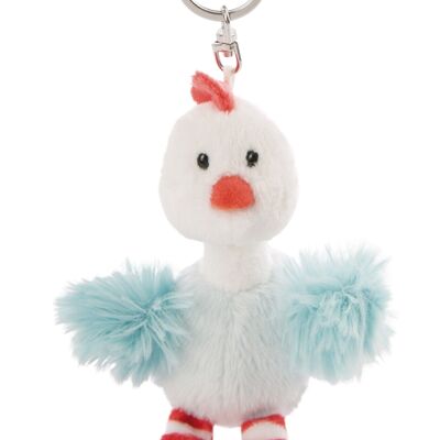 Porte-clés Poule Chicklinde 11cm VERT