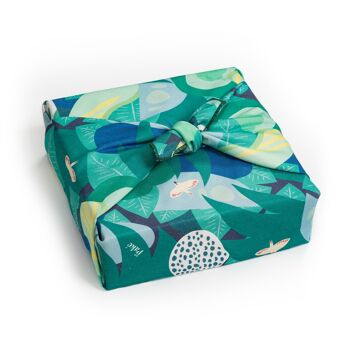 Furoshiki, emballage cadeau réutilisable en tissu motif Canopée 75x75 cm 1
