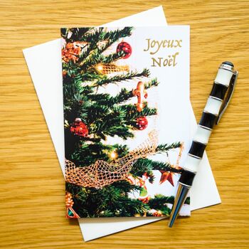 Carte de vœux A6 - Joyeux Noël - Carte double avec enveloppe 2