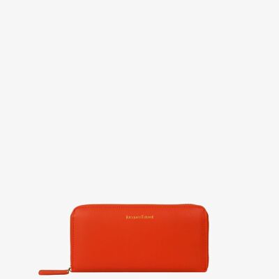 Zoë Zipped Wallet - Orange