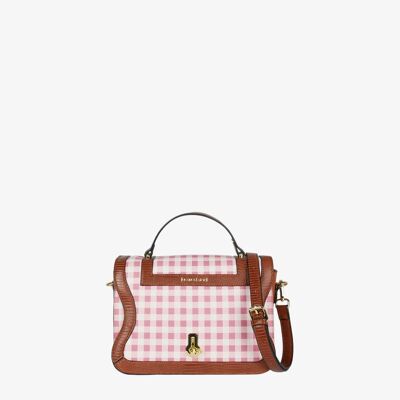 Small Toulon satchel bag - Pink