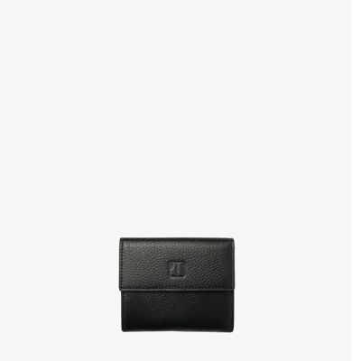 Pablo Small Double-Sided Wallet - Black