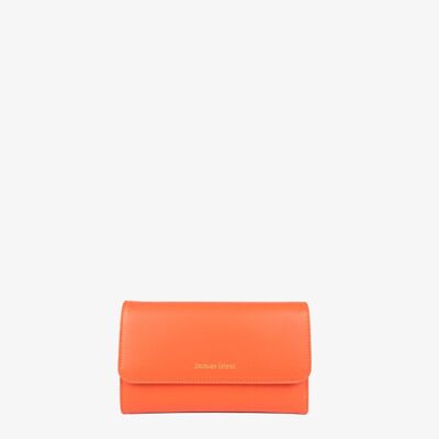 Zoé Flap Wallet - Orange