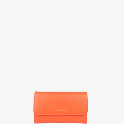 Zoé Flap Wallet - Orange