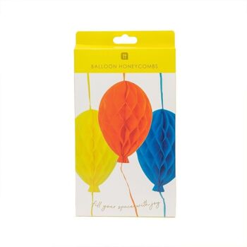 Décorations de Fête Ballons en Nid d'Abeille - Paquet de 3 8