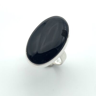 Anello in argento Onice 20x30mm