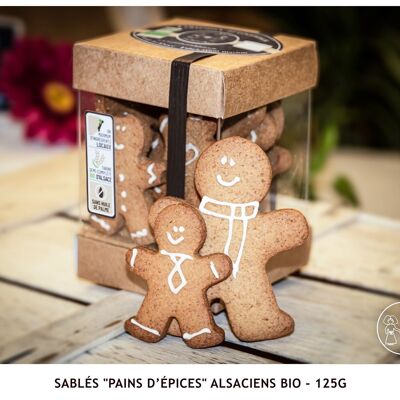 Organic Alsatian "Gingerbread" Shortbread - 125g (Box/Kraft)
