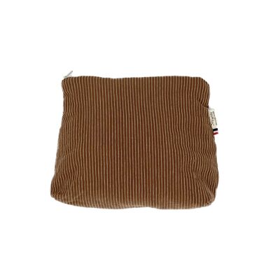 Brown Alphonse Rayee toiletry bag