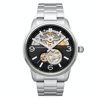 ES-8178-11 - Earnshaw automatic mechanical men's watch - Stainless steel bracelet + free leather - 3 hands - Marylbone Caryle