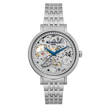 ES-8156-11 - Montre femme automatique squelette Earnshaw - Bracelet acier inoxydable - 3 aiguilles 1