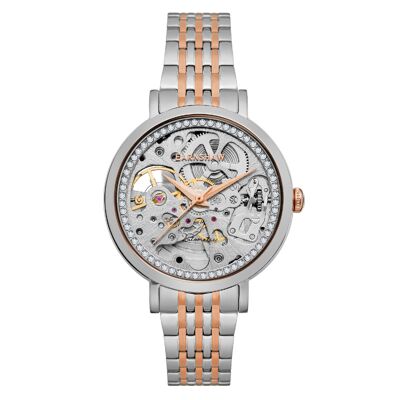 ES-8156-33 - Montre femme automatique squelette Earnshaw - Bracelet acier inoxydable - 3 aiguilles