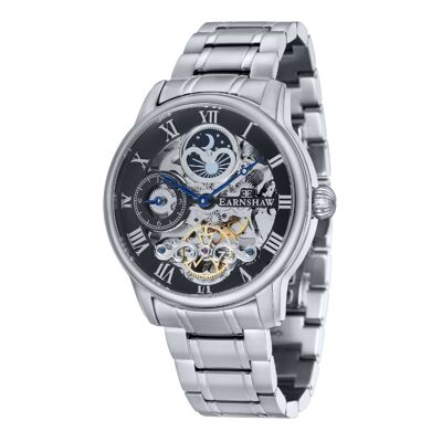 ES-8006-11 - Earnshaw Skeleton Automatic Watch - Stainless Steel Bracelet