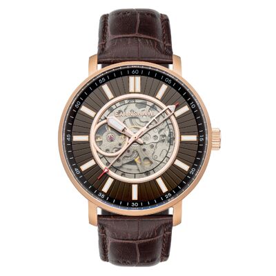 ES-8215-02 - Earnshaw Skeleton Automatic Men's Watch - Leather Strap - 3 Hands