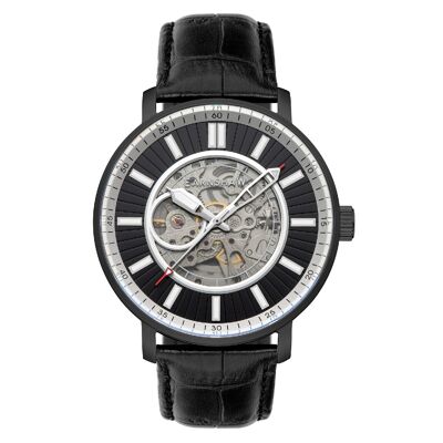ES-8215-03 - Earnshaw Skeleton Automatic Men's Watch - Leather Strap - 3 Hands