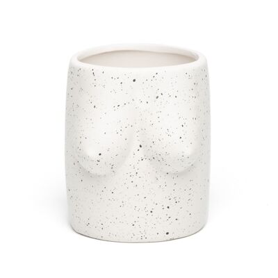 VASE FLEUR SEINS BLANC HF