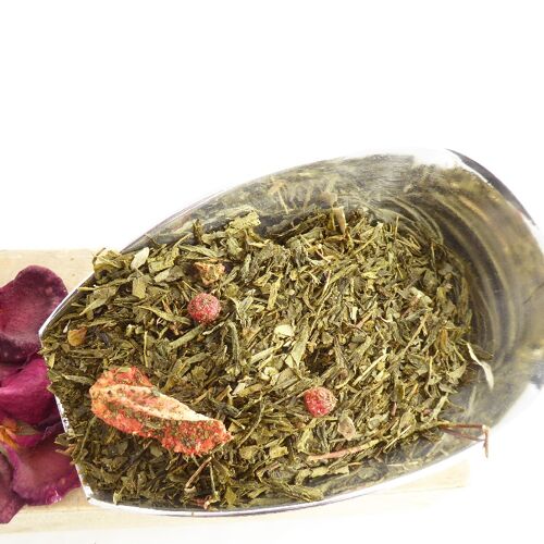 Méli-Mélo vrac - thé vert bio aux fruits rouges