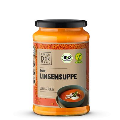 Zuppa di lenticchie rosse al curry e cocco 380ml