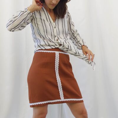 Coffee Rosine skirt