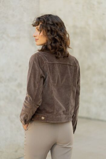 Veste Vaina velours CHOCOLAT 5